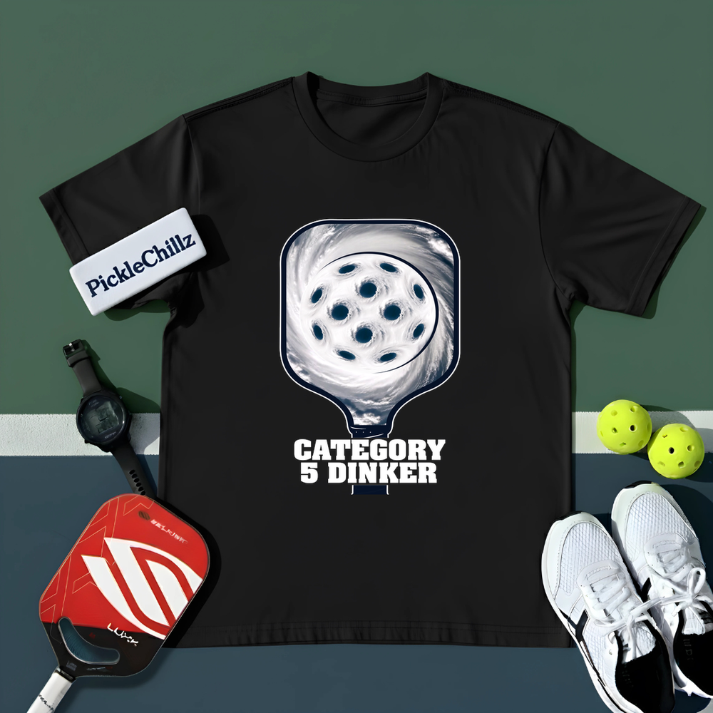 Category 5 Dinker Pickleball Funny Unisex T-Shirt - Picklechillz