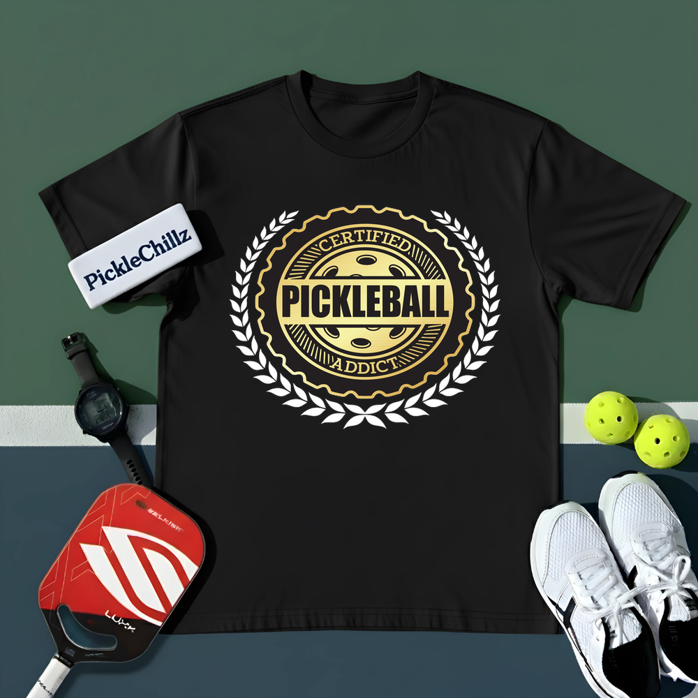 Certified Addict Pickleball Classic V1 Unisex T-Shirt - Picklechillz