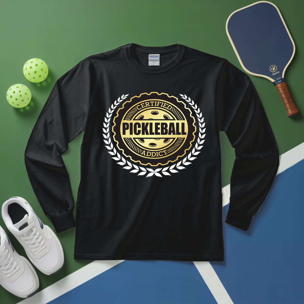Certified Addict Pickleball Classic V1 Long Sleeve - Picklechillz