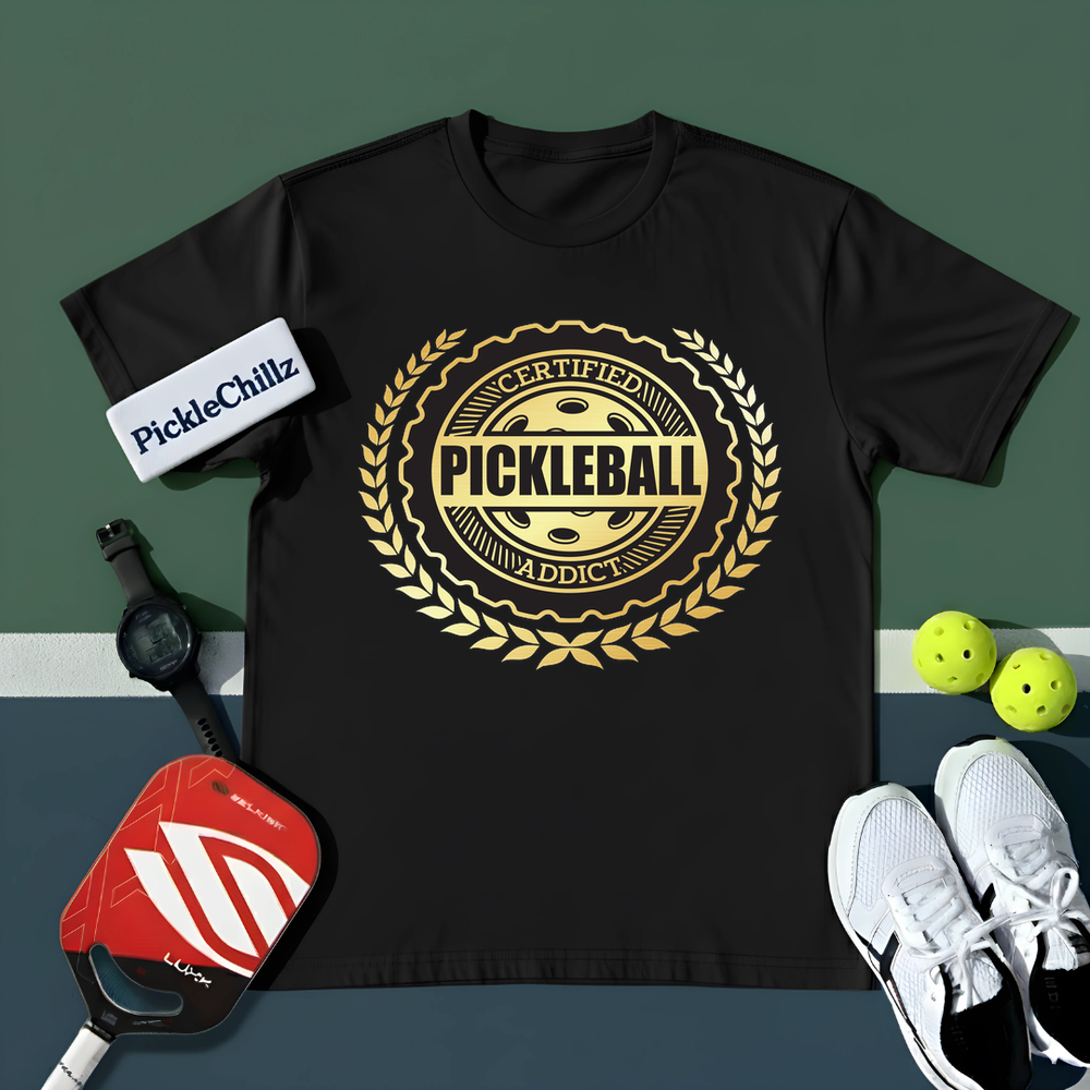 Certified Addict Pickleball Classic V3 Unisex T-Shirt - Picklechillz