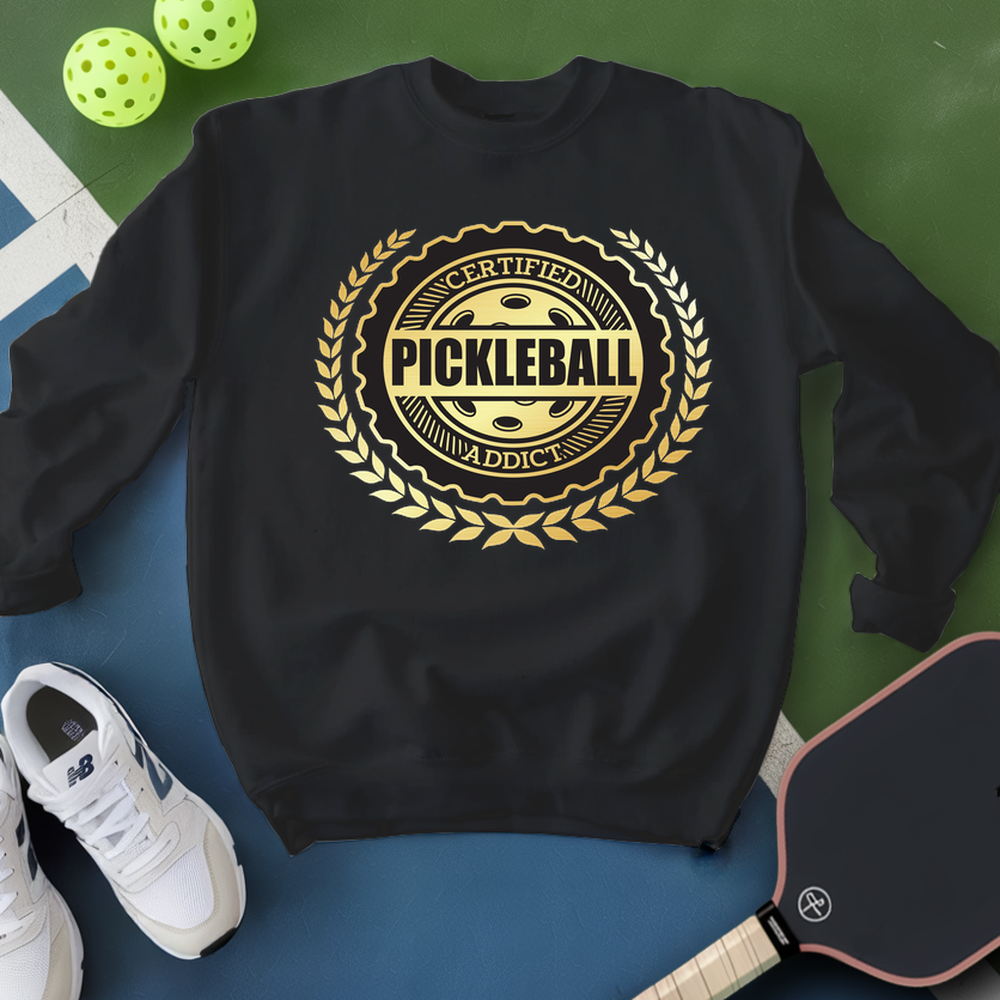 Certified Addict Pickleball Classic V3 Sweatshirt - Picklechillz