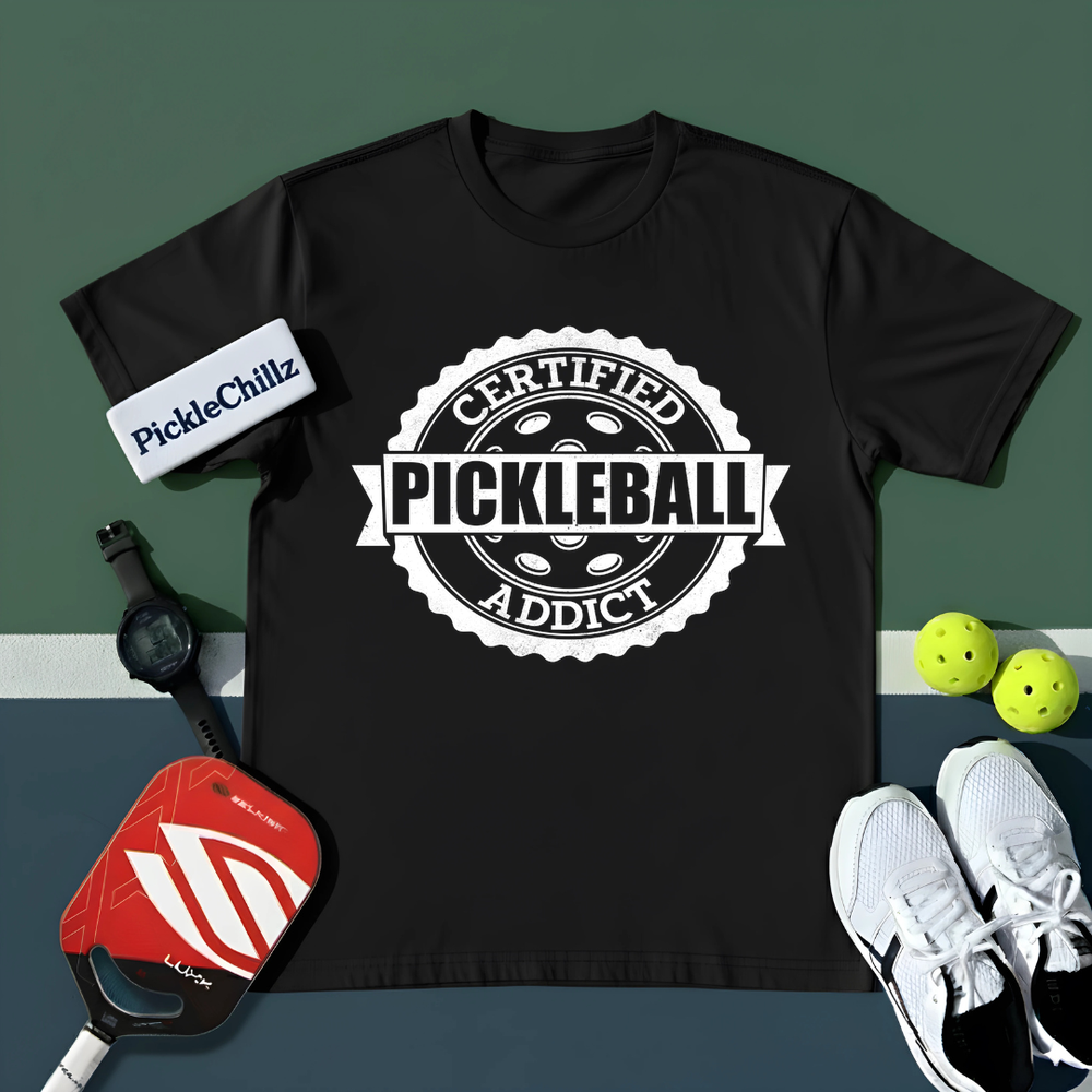 Certified Addict Pickleball Classic V2 Unisex T-Shirt - Picklechillz