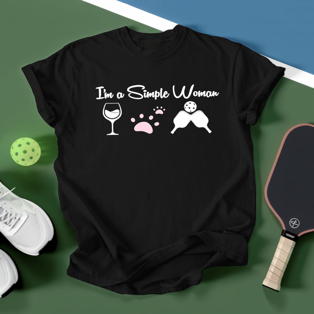 Cat Wine Pickleball Unisex T-Shirt - Picklechillz