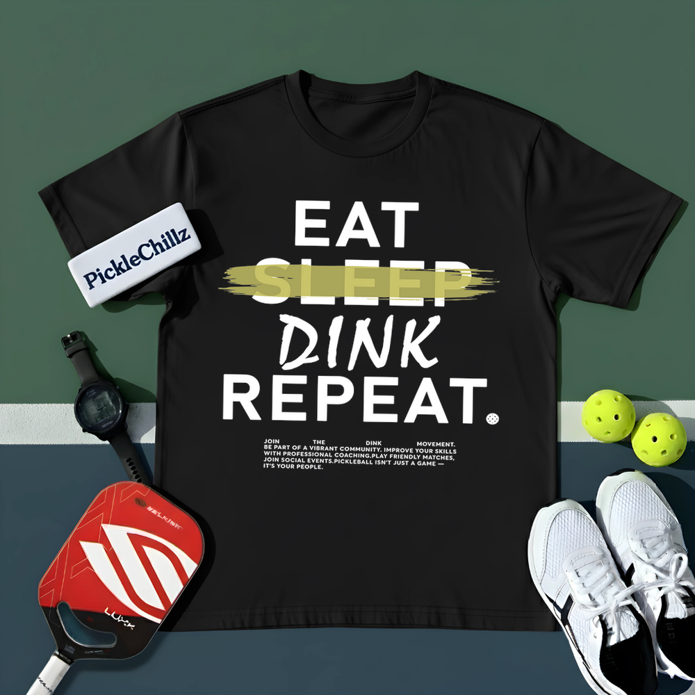 Eat Sleep Dink Repeat Pickleball Unisex T-Shirt - Picklechillz