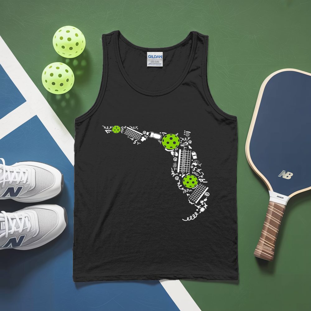 Florida Pickleball Map Tank Top - Picklechillz