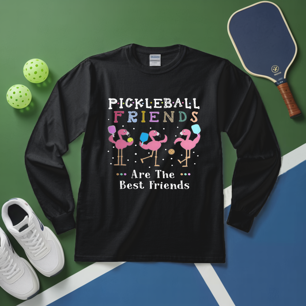 Good serves, great friends, best memories Long Sleeve - Picklechillz