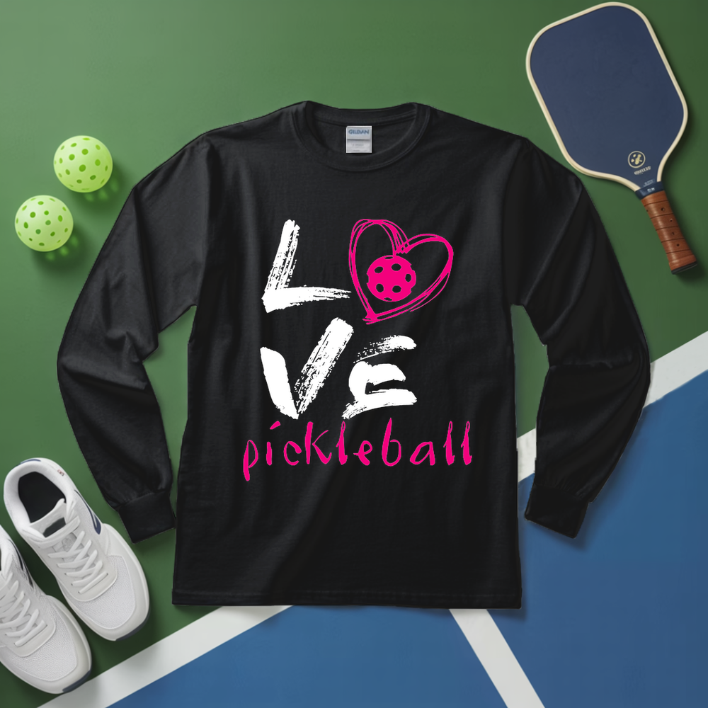I Love Pickleball Long Sleeve - Picklechillz