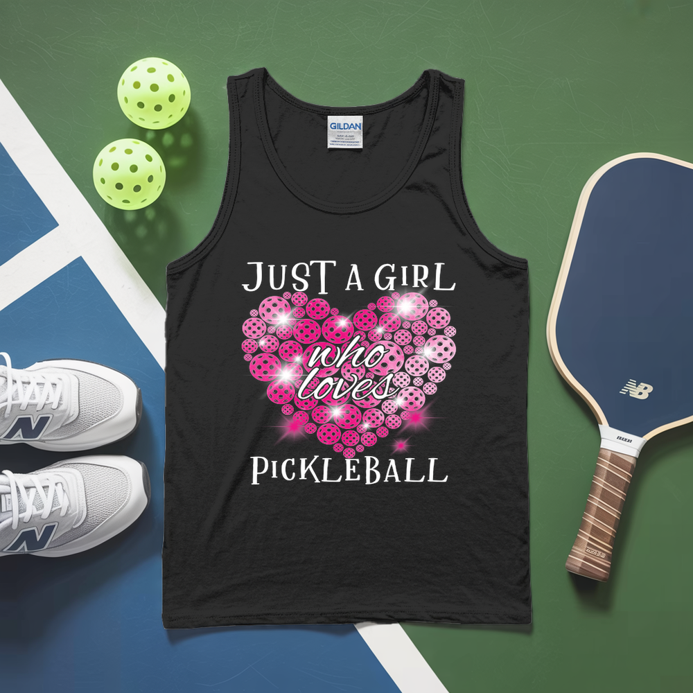 New Just a Girl Who Loves Pickleball Tank Top - Picklechillz