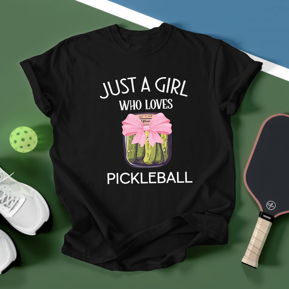 Just a Girl Who Loves Pickleballs v1 Unisex T-Shirt - Picklechillz