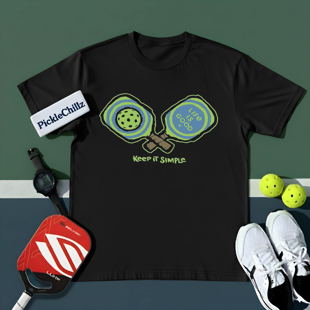 Pickleball Keep It Simple Life Is Good Unisex T-Shirt - Picklechillz