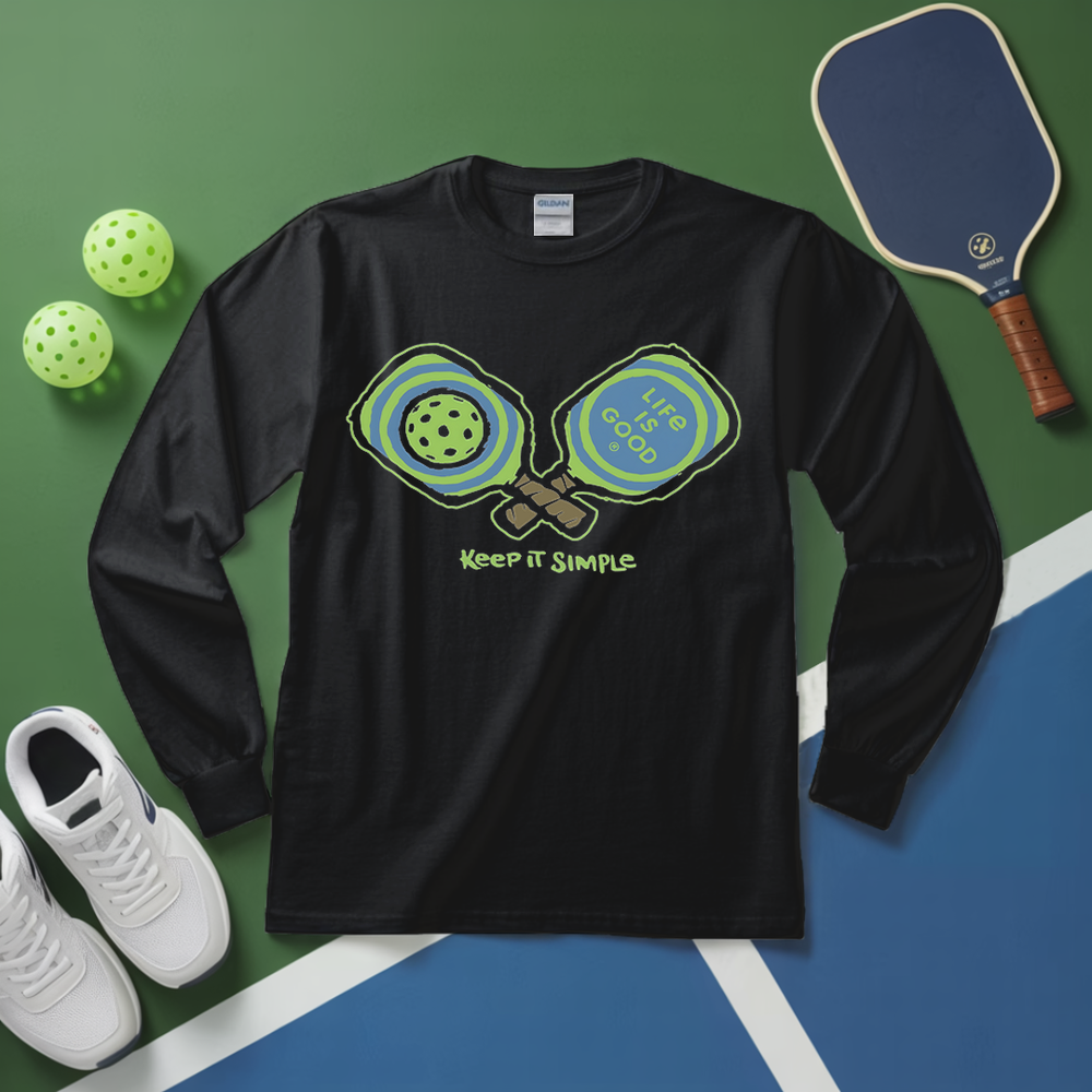 Pickleball Keep It Simple Life Is Good Long Sleeve - Picklechillz