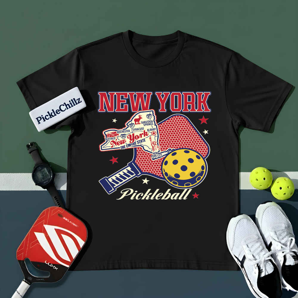 New York Pickleball Players And Sports Fans Unisex T-Shirt - Picklechillz