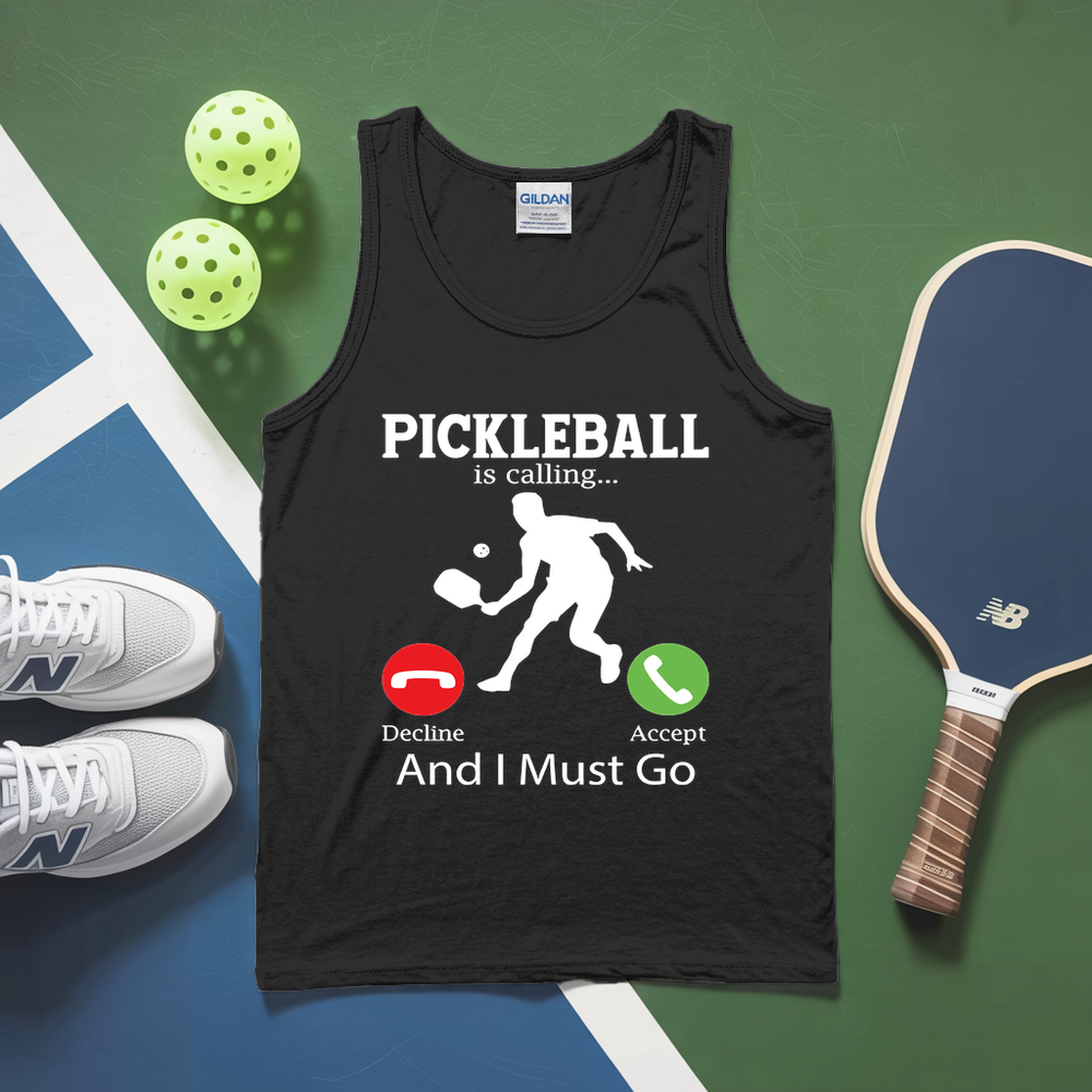 Pickleball Is Calling...Decline Accept And I Must Go Tank Top - Picklechillz