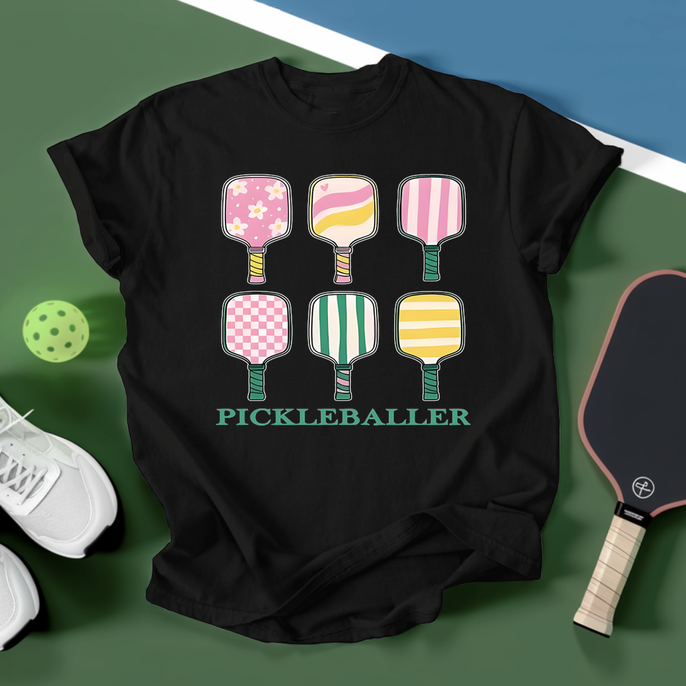 Pastel Table Racket Pickleballer Unisex T-Shirt - Picklechillz