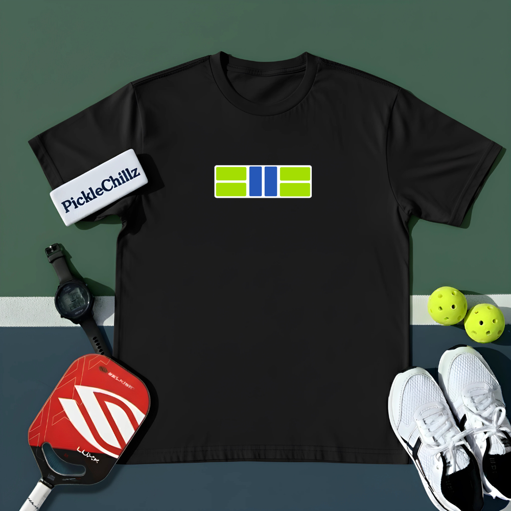 Pickle Court - Navy Snap Back Pickleball Unisex T-Shirt - Picklechillz