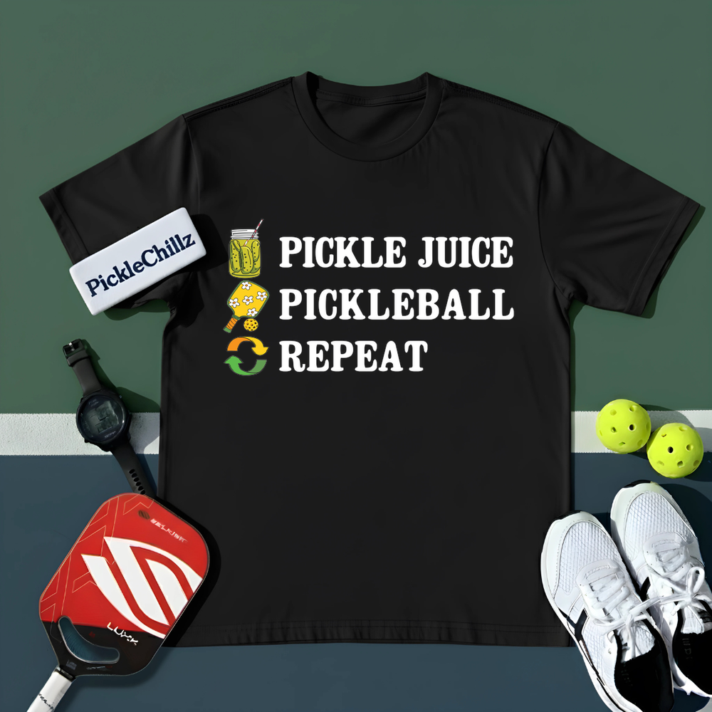 Pickle Juice Pickleball Repeat Unisex T-Shirt - Picklechillz