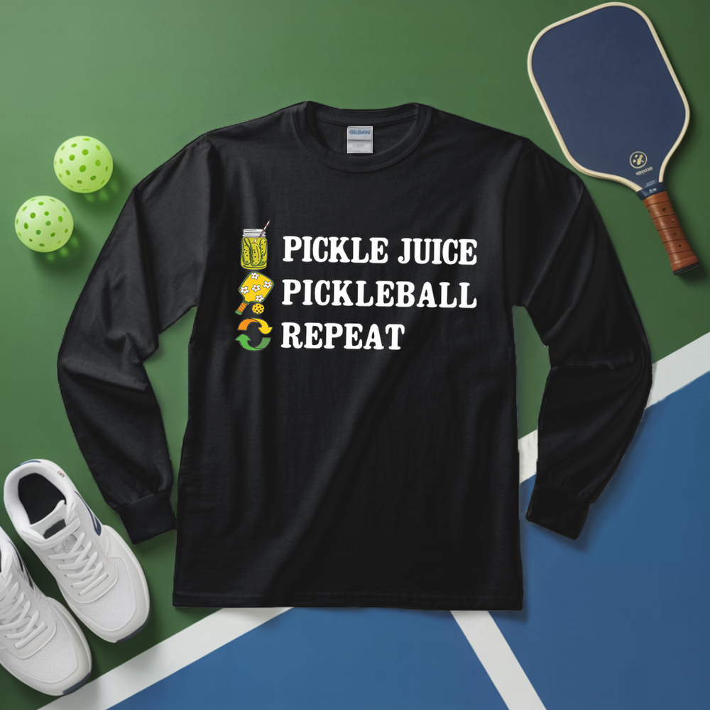 Pickle Juice Pickleball Repeat Long Sleeve - Picklechillz