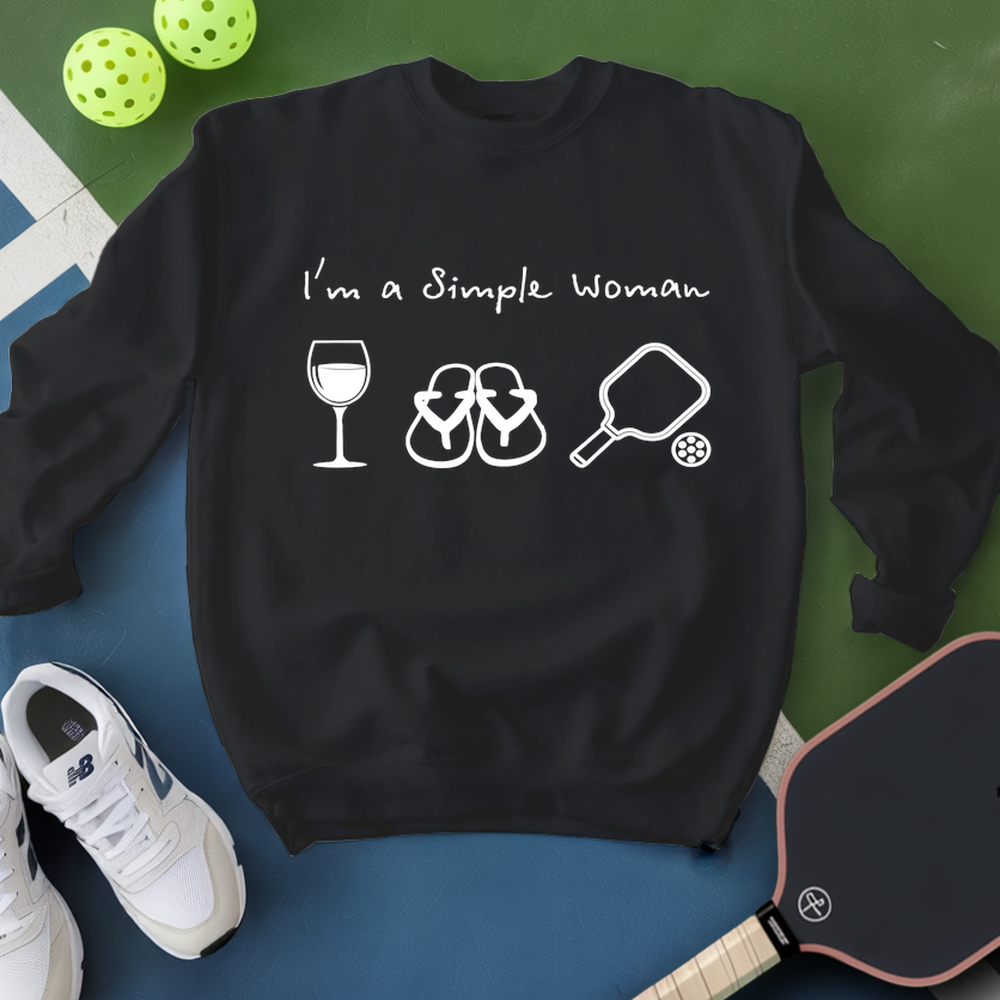 Pickleball Simple Woman Sweatshirt - Picklechillz
