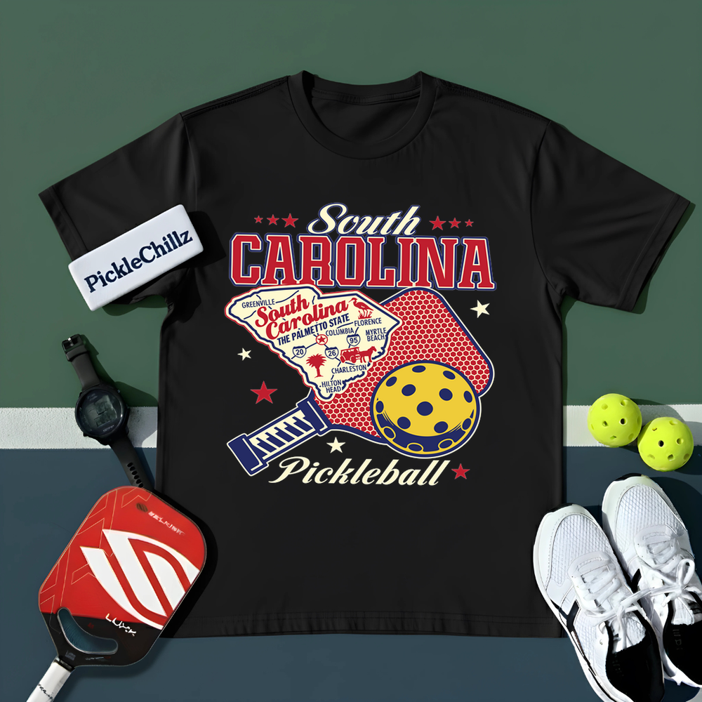 South Carolina Pickleball Unisex T-Shirt - Picklechillz