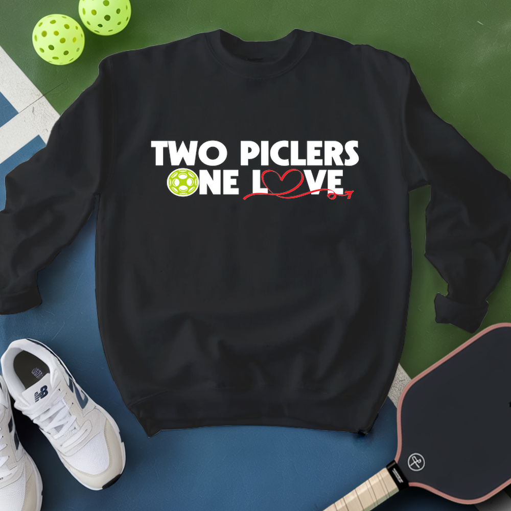 Two Picklers, One Love for Him Sweatshirt - Picklechillz