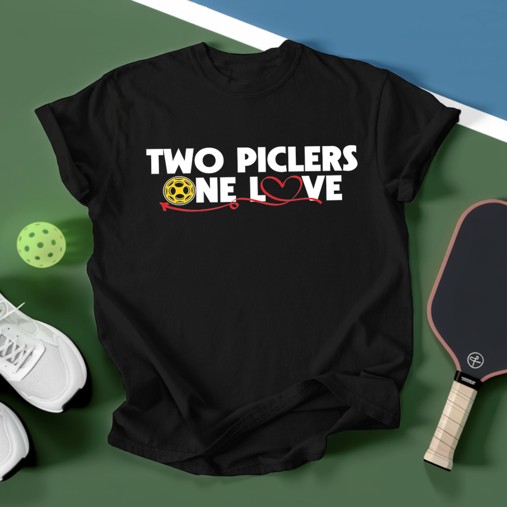 Two Picklers, One Love for Her Unisex T-Shirt - Picklechillz