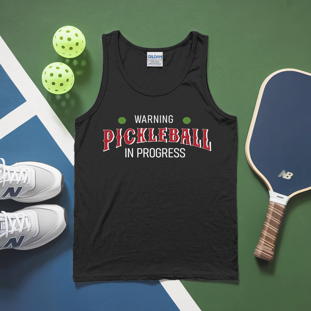 Warning: Pickleball In Progress Tank Top - Picklechillz