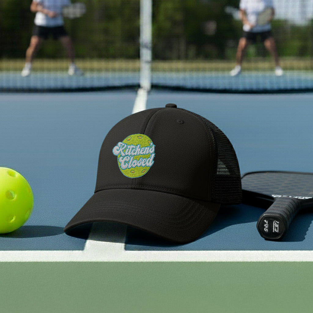 Kitchen's Closed Throwback Pickleball Embroidered Hat - Picklechillz