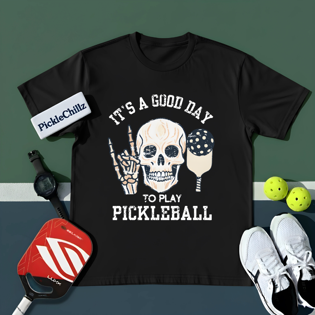 It's A Good Day To Play Pickleball Skull Unisex Shirt - Picklechillz