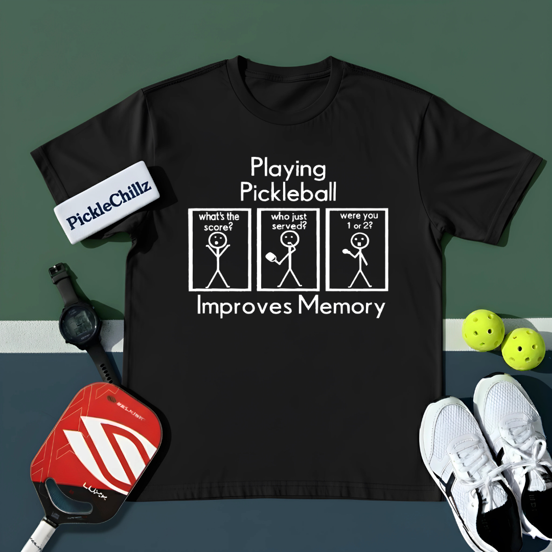 Playing Pickleball Improves Memory Unisex T-Shirt - Picklechillz