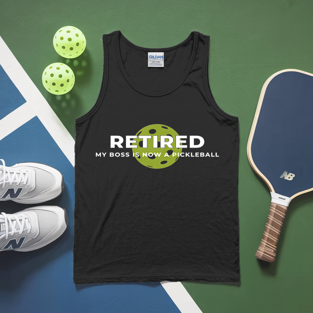 Retired My Boss Is Now A Pickleball Tank Top - Picklechillz