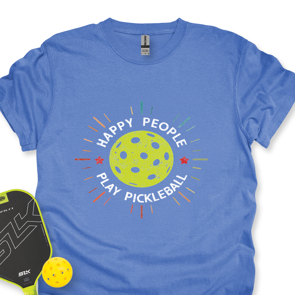 Happy People Play Pickleball Unisex T-Shirt - Picklechillz