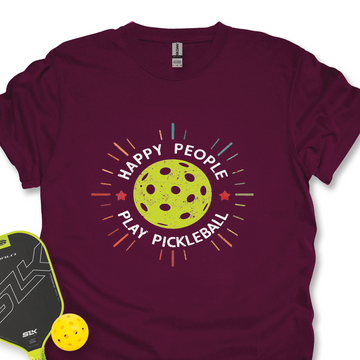 Happy People Play Pickleball Unisex T-Shirt - Picklechillz