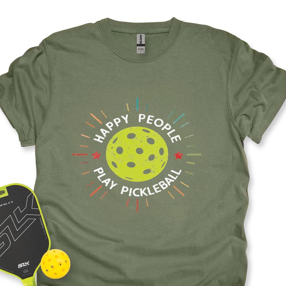 Happy People Play Pickleball Unisex T-Shirt - Picklechillz