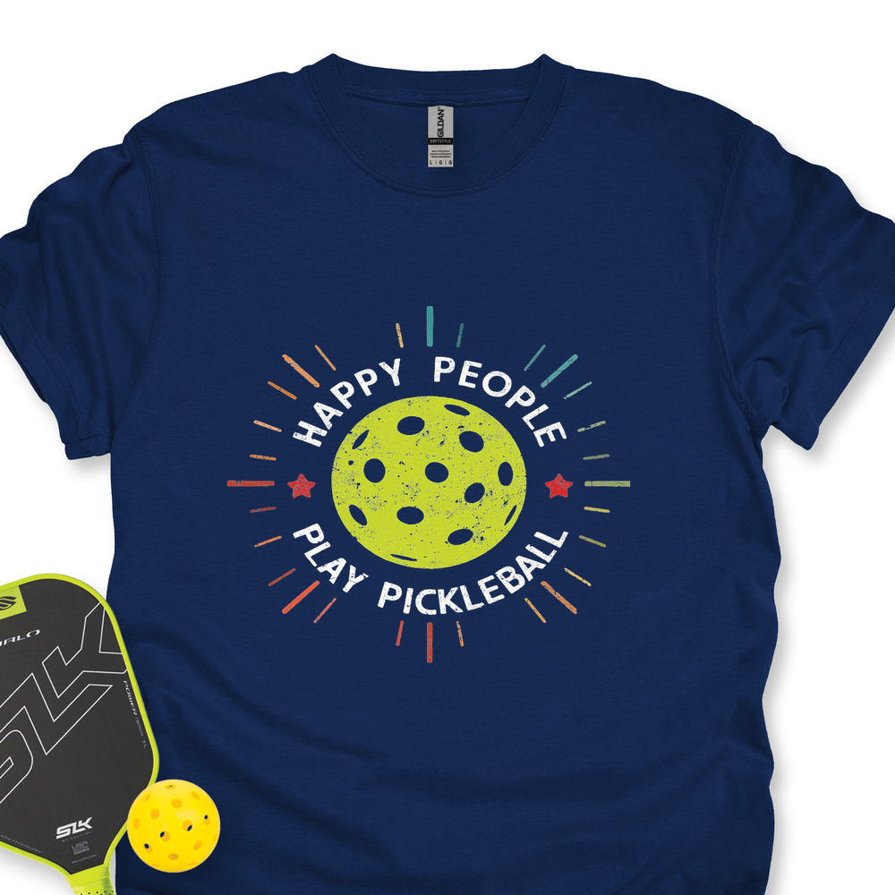 Happy People Play Pickleball Unisex T-Shirt - Picklechillz