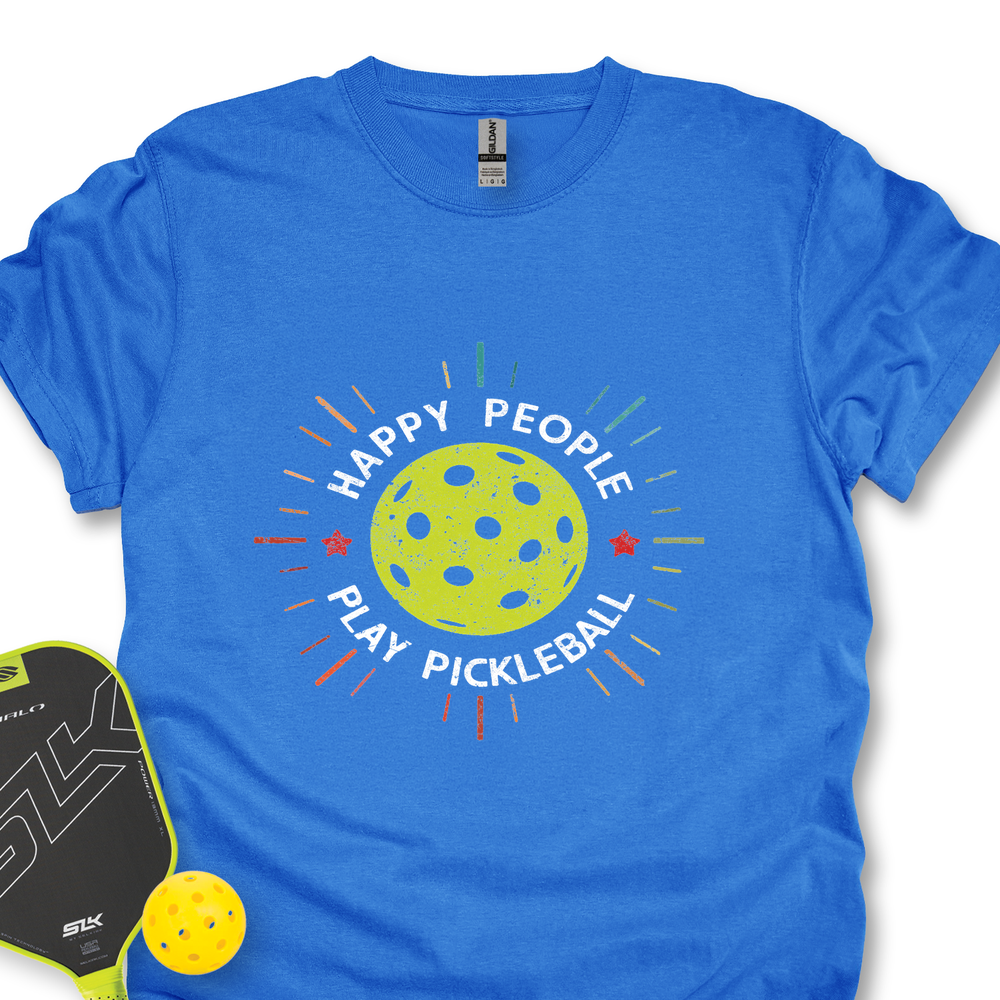 Happy People Play Pickleball Unisex T-Shirt - Picklechillz