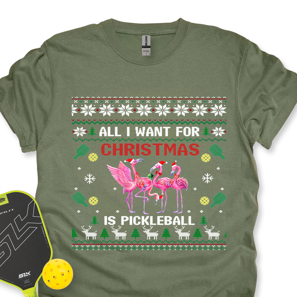 All I Want For Christmas Is Pickleball Gift Unisex T-Shirt - Picklechillz
