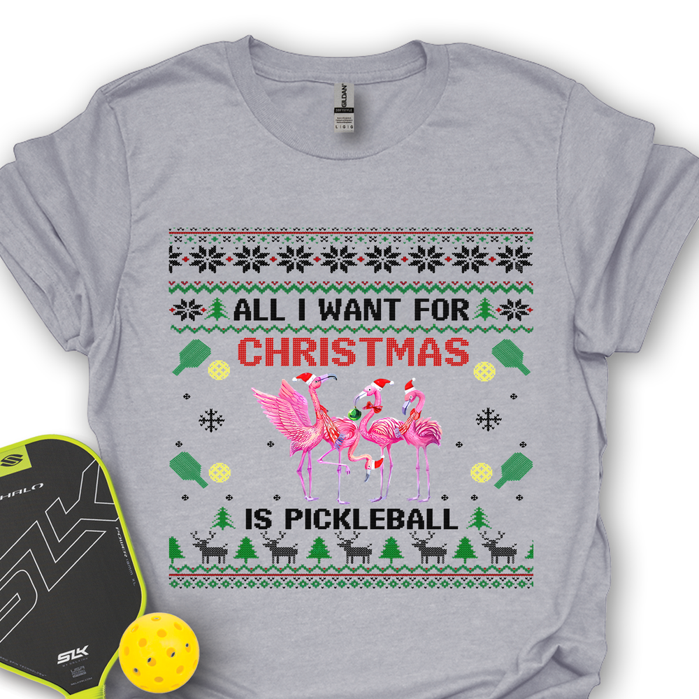 All I Want For Christmas Is Pickleball Gift Unisex T-Shirt - Picklechillz
