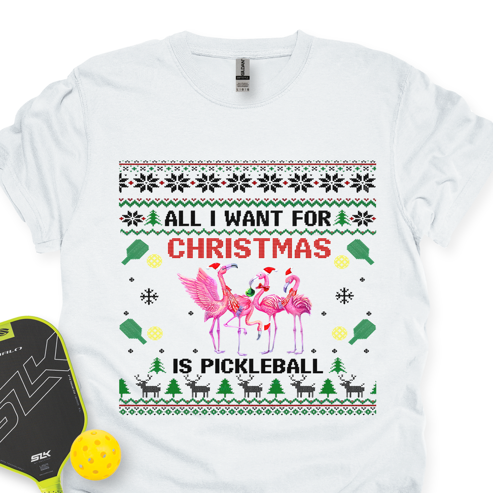 All I Want For Christmas Is Pickleball Gift Unisex T-Shirt - Picklechillz