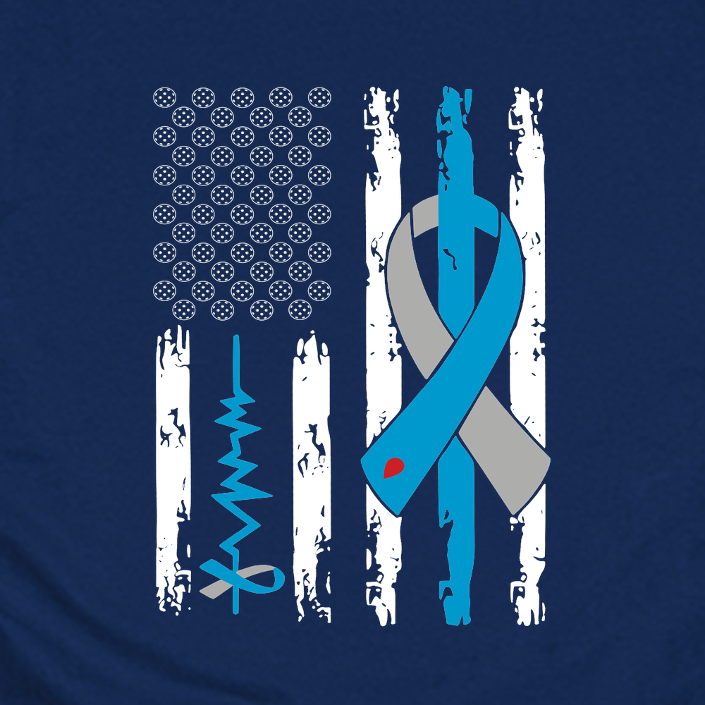 Blue Ribbon Flag Diabetes Pickleball Unisex T-Shirt - Picklechillz