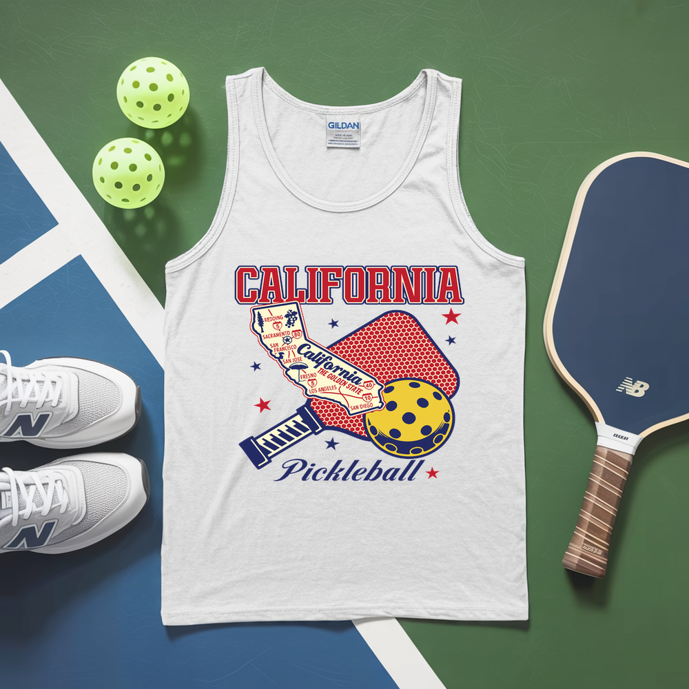 California Pickleball Players And Fans Tank Top - Picklechillz