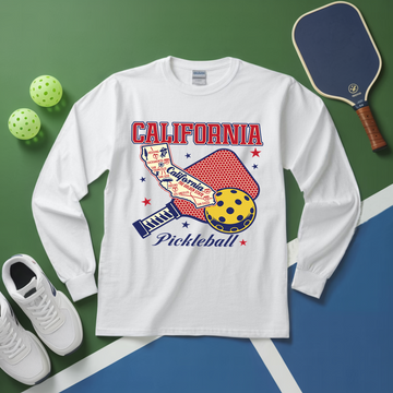 California Pickleball Players And Fans Long Sleeve - Picklechillz