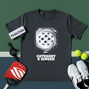 Category 5 Dinker Pickleball Funny Unisex T-Shirt - Picklechillz