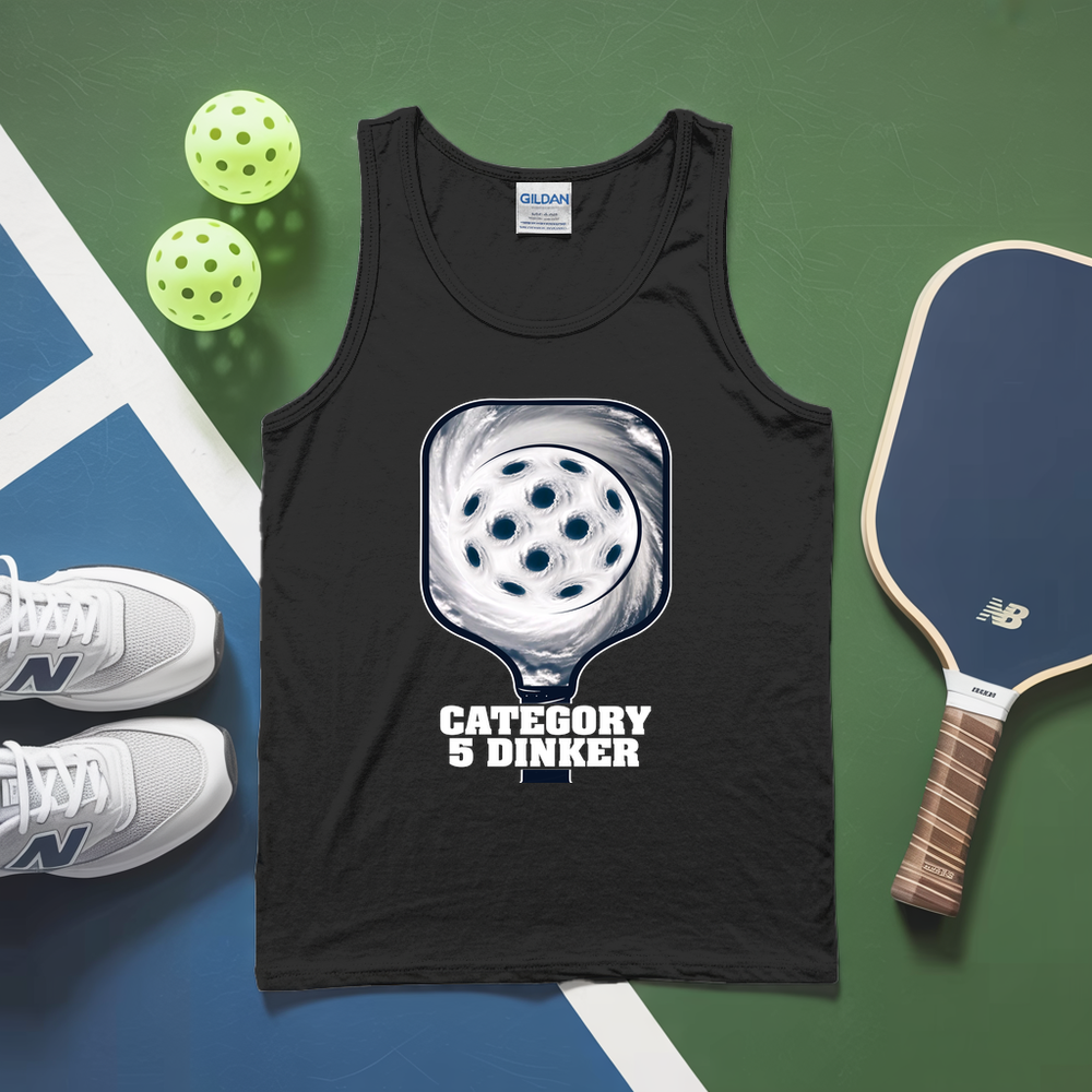 Category 5 Dinker Pickleball Funny Tank Top - Picklechillz