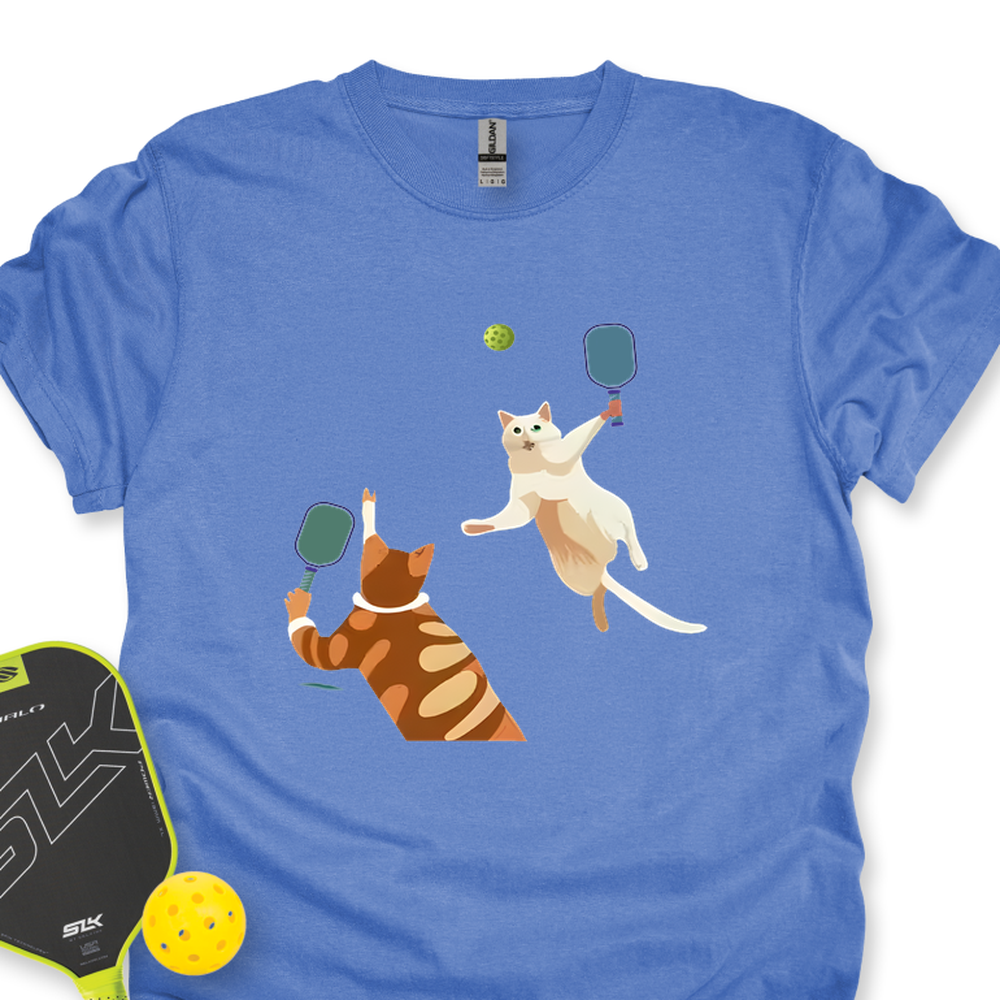 Cats Playing Pickleball Unisex T-Shirt - Picklechillz