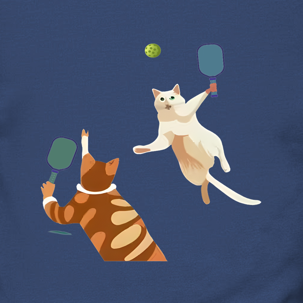 Cats Playing Pickleball Sweatshirt - Picklechillz