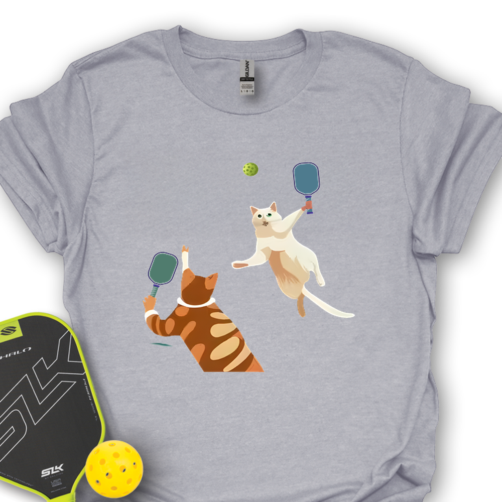 Cats Playing Pickleball Unisex T-Shirt - Picklechillz