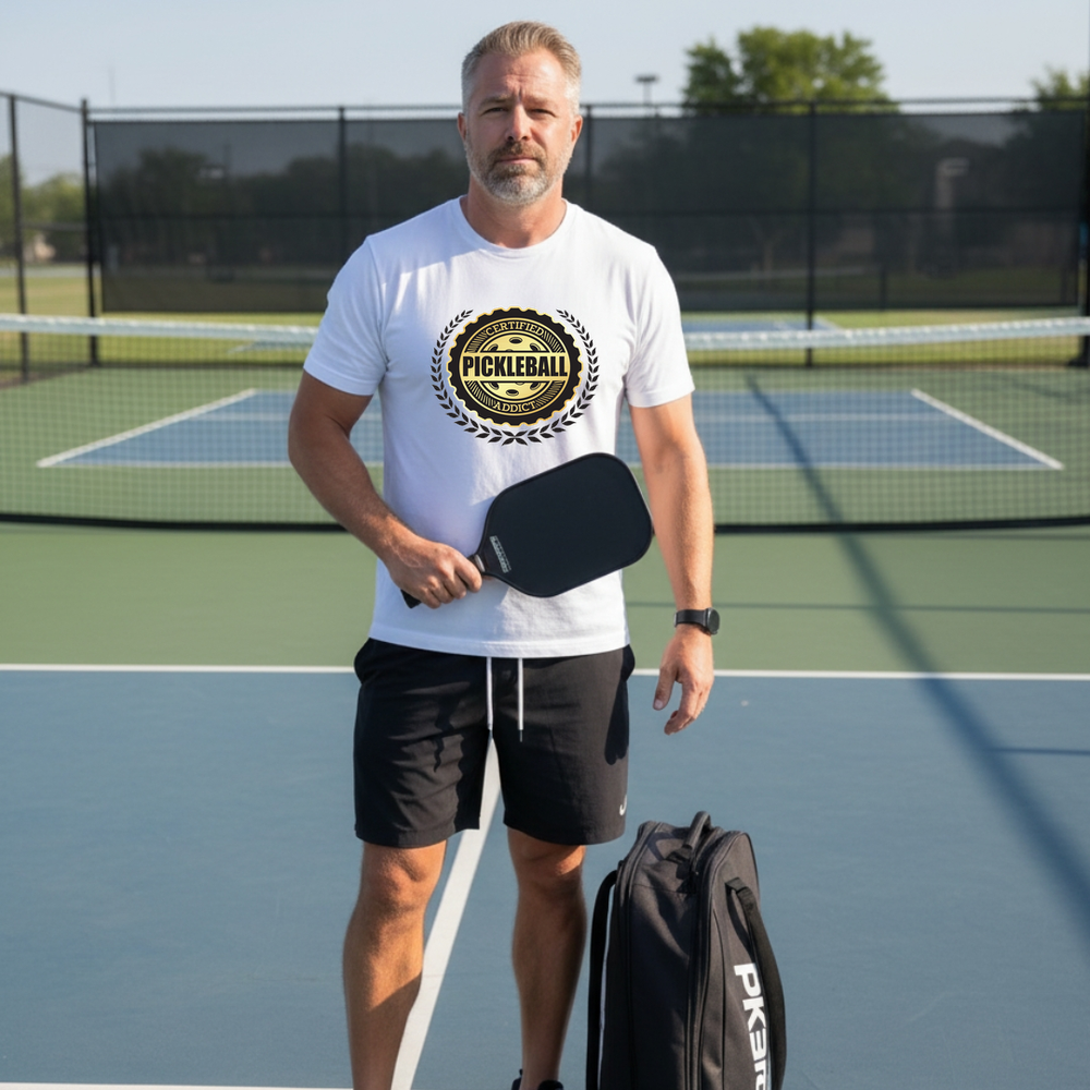 Certified Addict Pickleball Classic V1 Unisex T-Shirt - Picklechillz