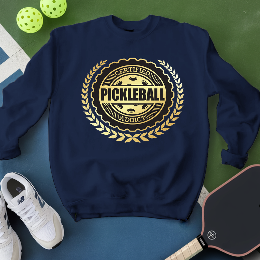 Certified Addict Pickleball Classic V3 Sweatshirt - Picklechillz