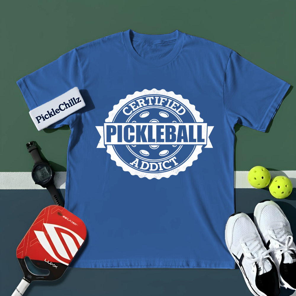 Certified Addict Pickleball Classic V2 Unisex T-Shirt - Picklechillz