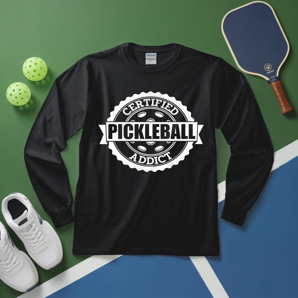 Certified Addict Pickleball Classic V2 Long Sleeve - Picklechillz